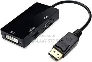 3in1 Displayport to Hdmi Dvi Vga Multi Function Cable