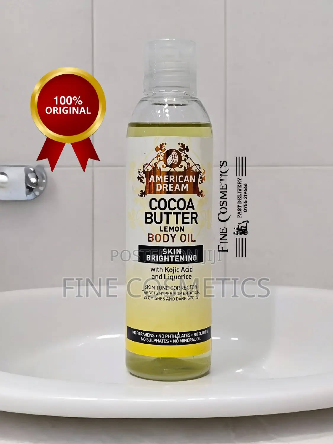 AMERICAN DREAM COCOA BUTTER, Kojic Acid Brightening Body Oil