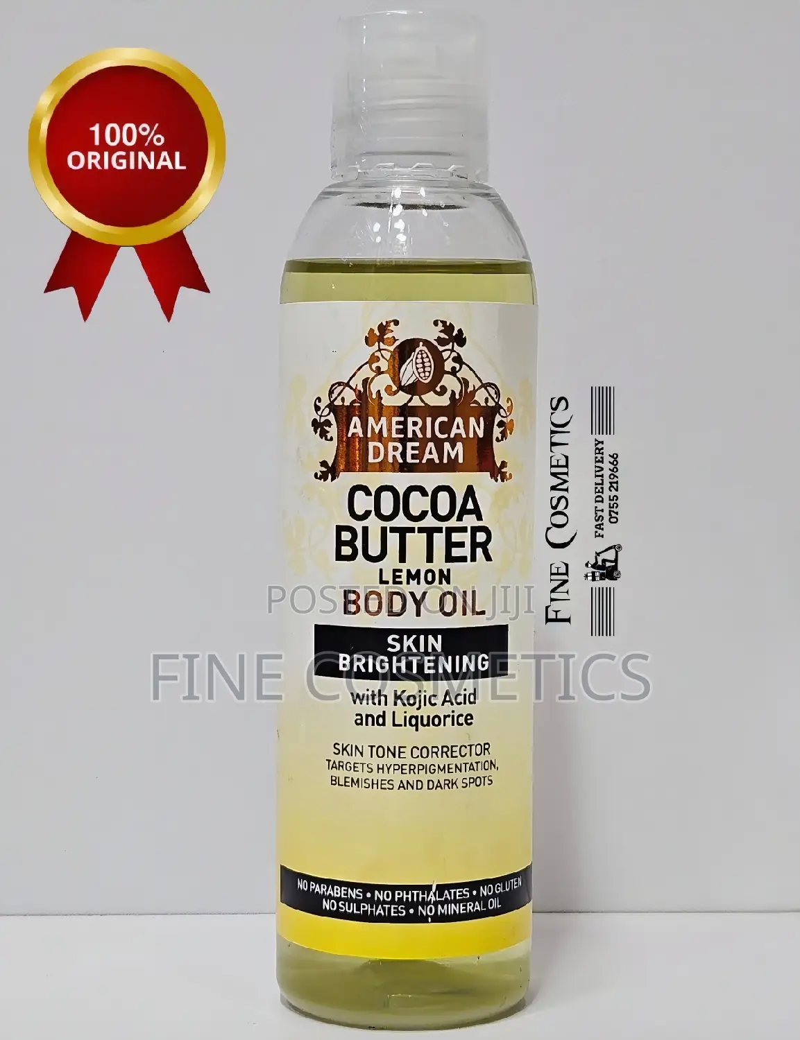 AMERICAN DREAM COCOA BUTTER, Kojic Acid Brightening Body Oil