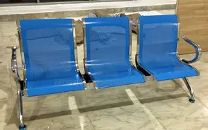 3-Seater Metallic Waiting Chair