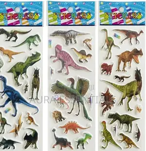 1 Sheet Little Dinosaurs 3D Stickers