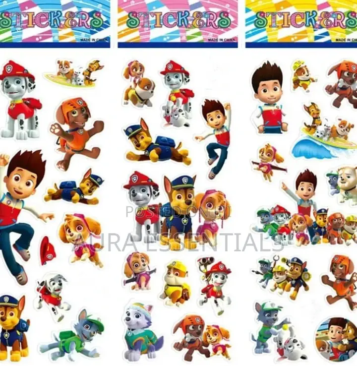 Paw Patrol 3D Cartoon Stickers