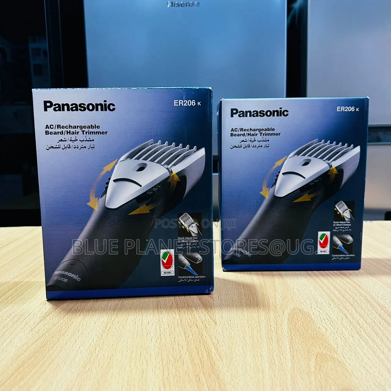 PANASONIC AC/Rechargeable Beard/Hair Trimmers \\ ER206.