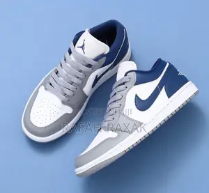 Original Air Jordan 1 Low Stealth French Blue Sneaker