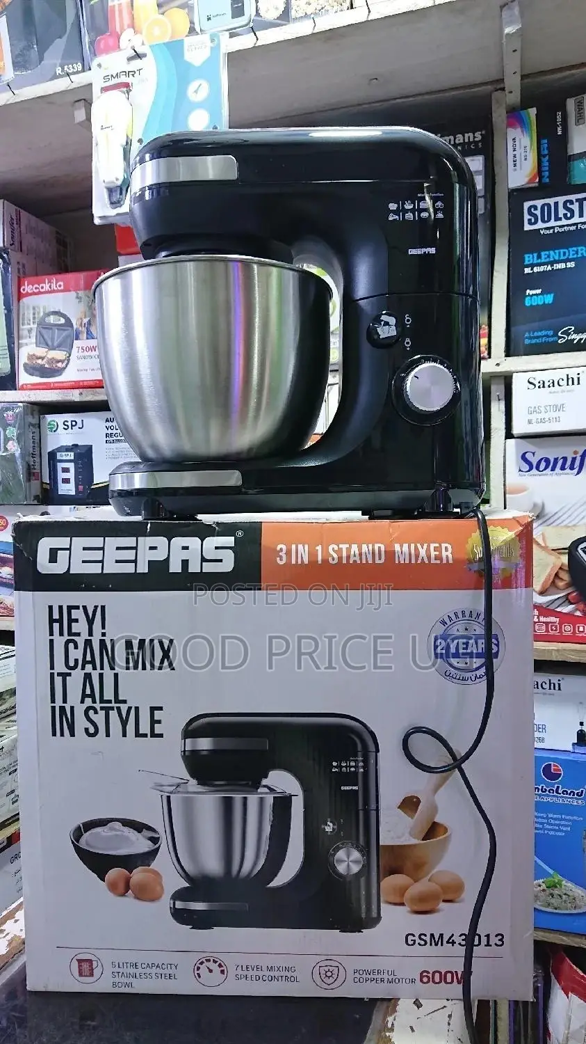 5 Litres Geepas Stand Mixer