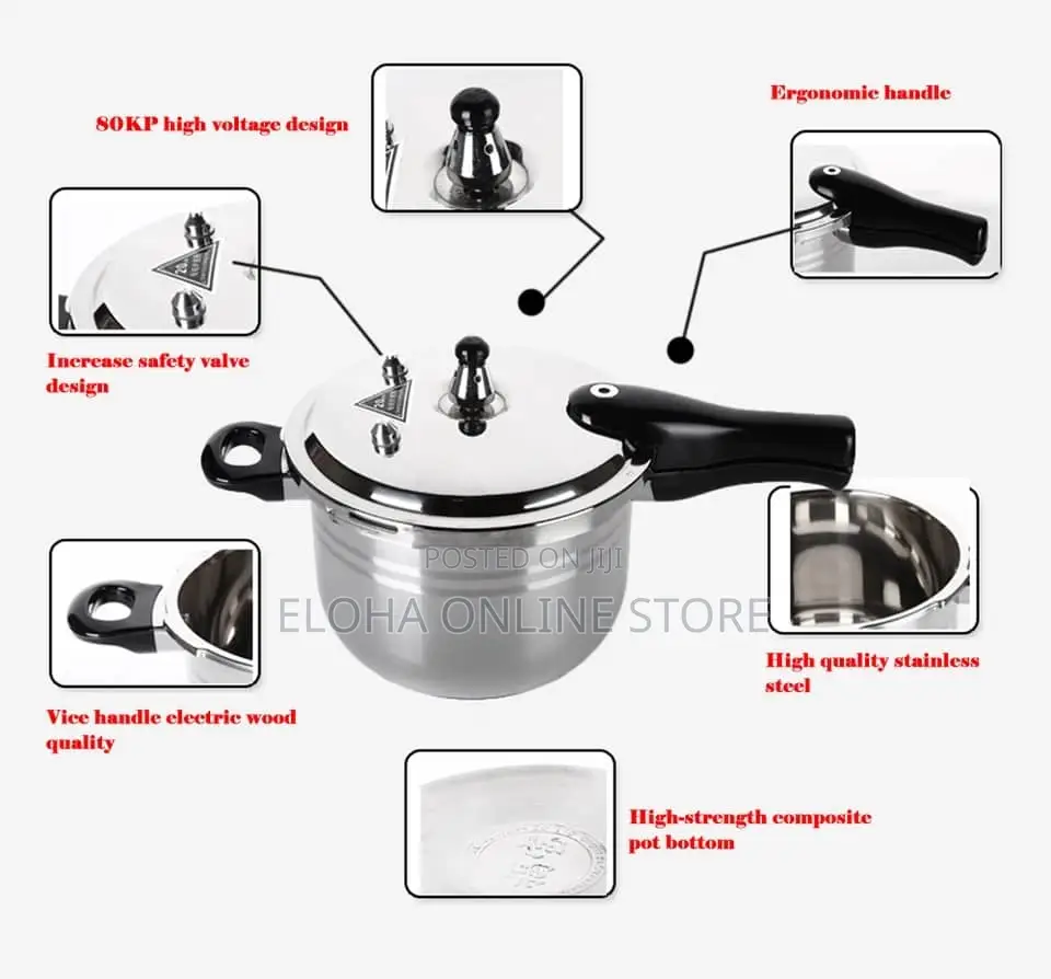 12 Litres (30cm)Stainless Steel Pressure Cooker
