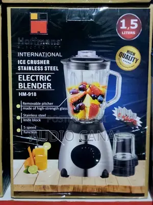 1.5 LTR Hoffman 5 Speed Glass Jar Blender