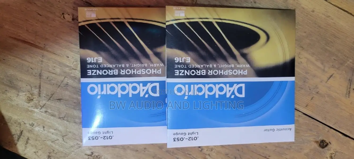 Acoustic Daddario Strings