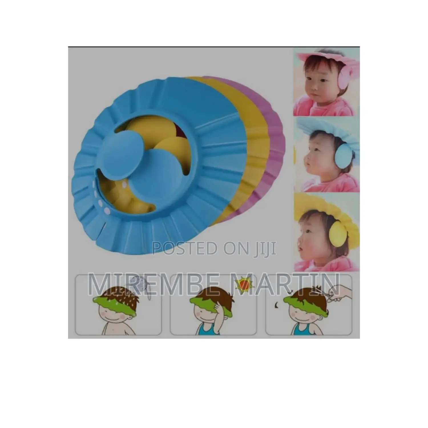 Baby Shower Caps With Ear Covers.