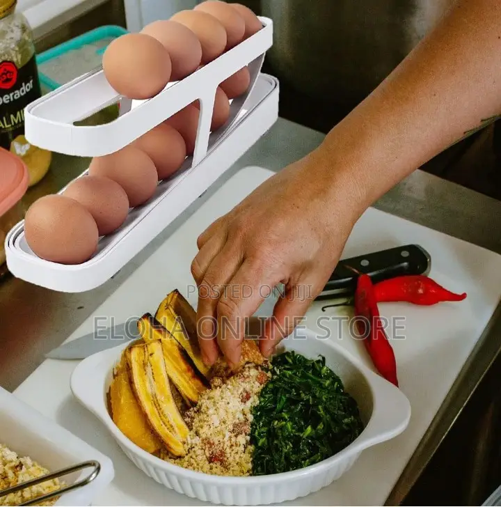 Automatic Rolling Egg Container,