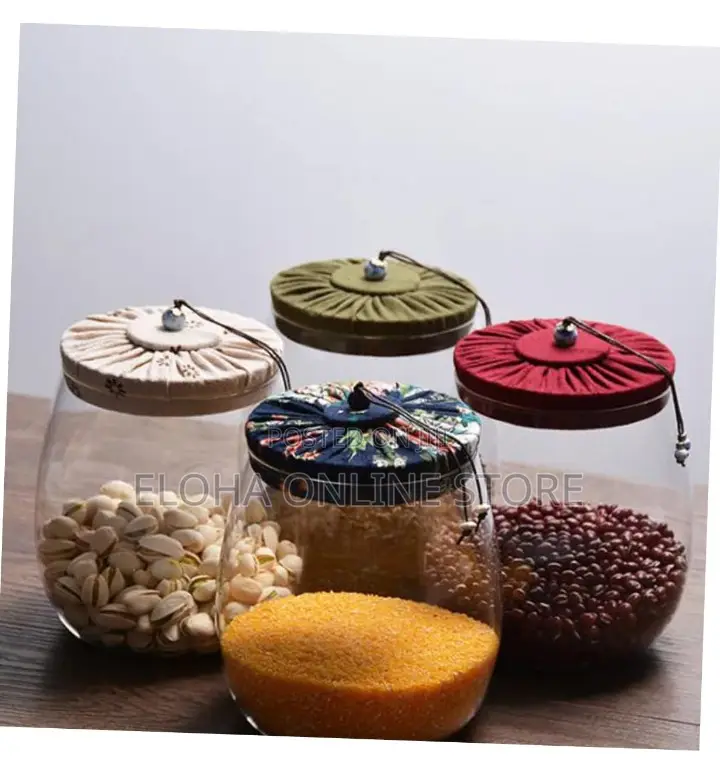 Transparent Storage Containersfood Glass Jar With Lid