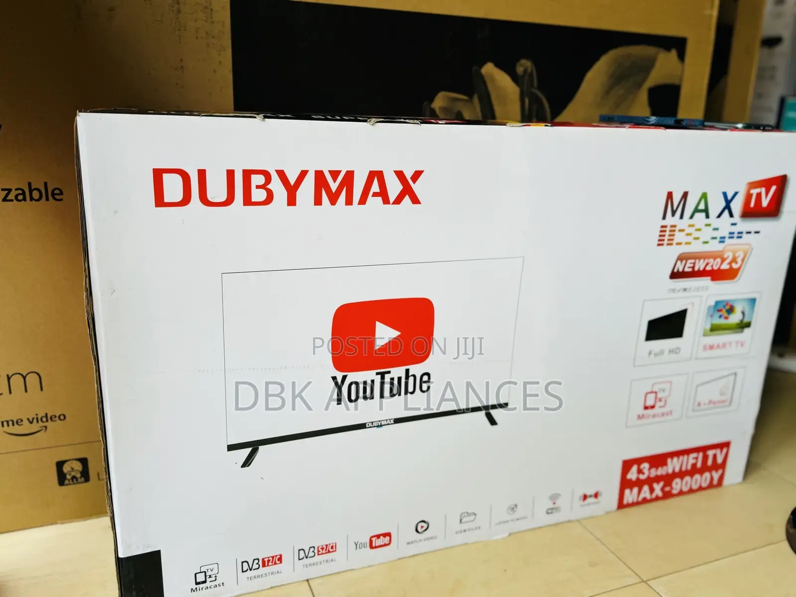 New Dubymax 43inch Smart Wifi TVS Beyi Powa