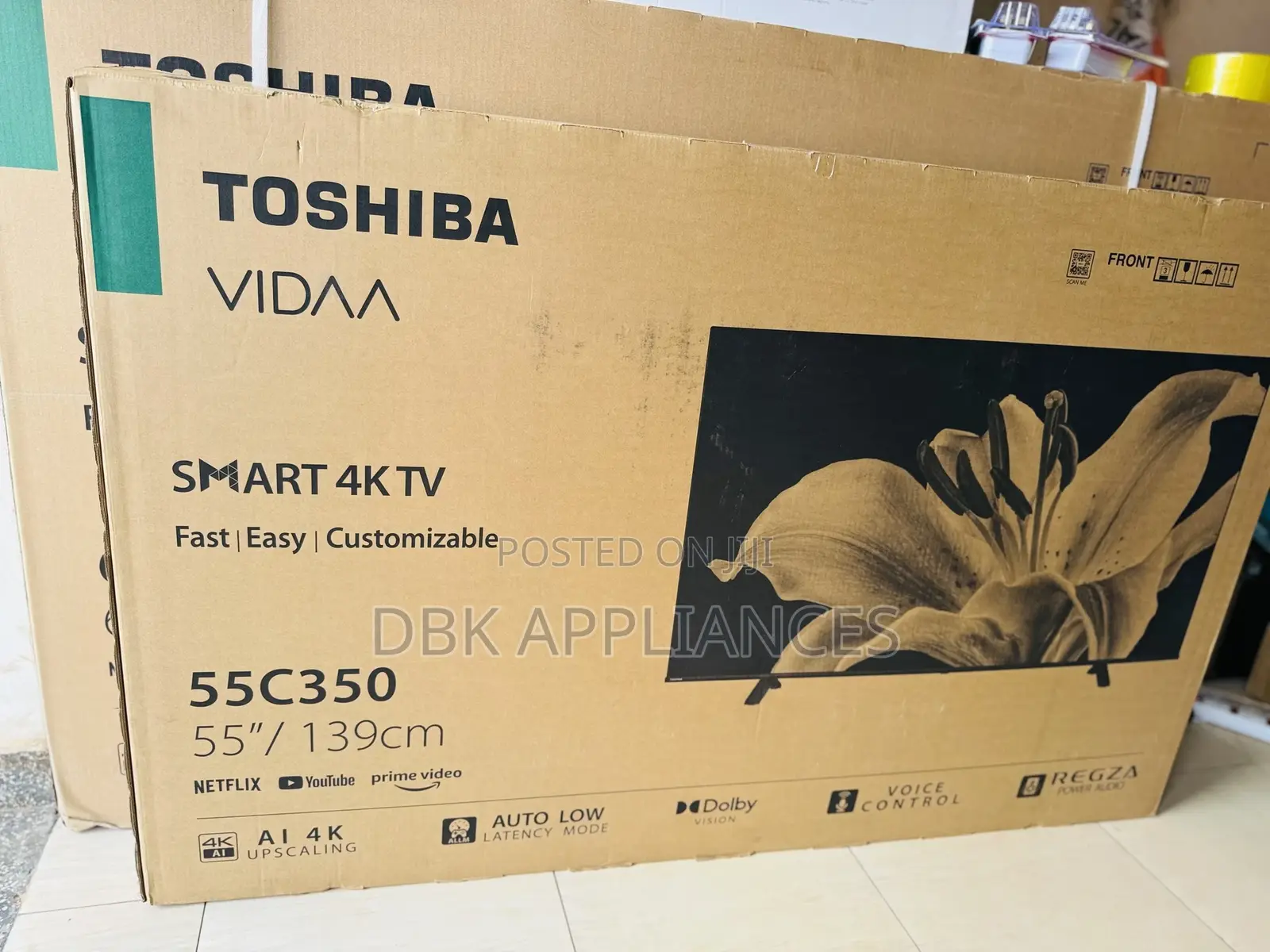 Toshiba 55inch Smart Uhd TVS 2024 Model 2yr Warranty