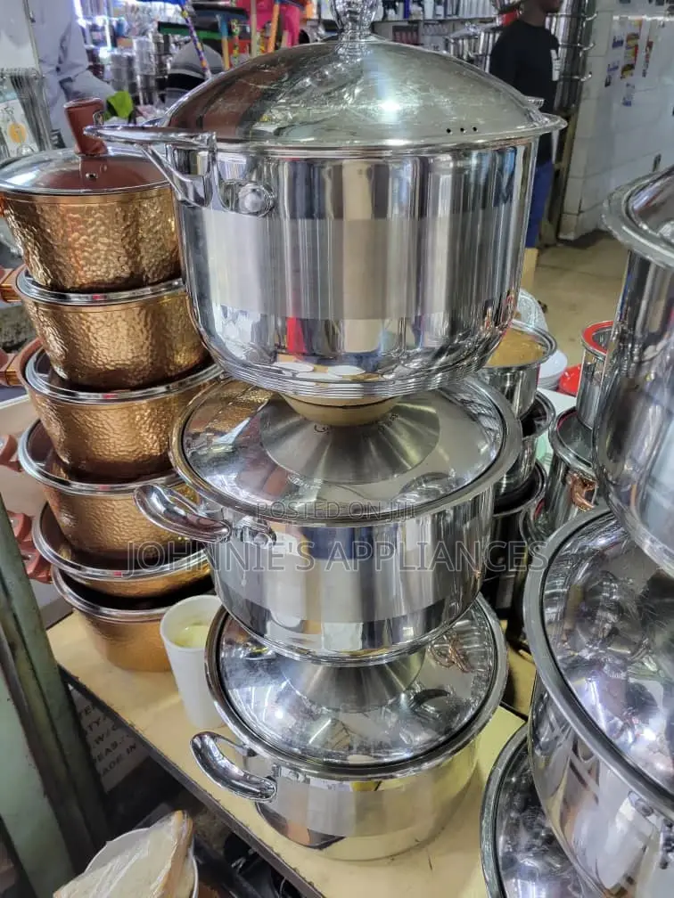 Stainless Steel Serving Dishes 3pics Big Sizes