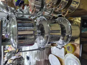 Stainless Steel Serving Dishes 3pics Big Sizes