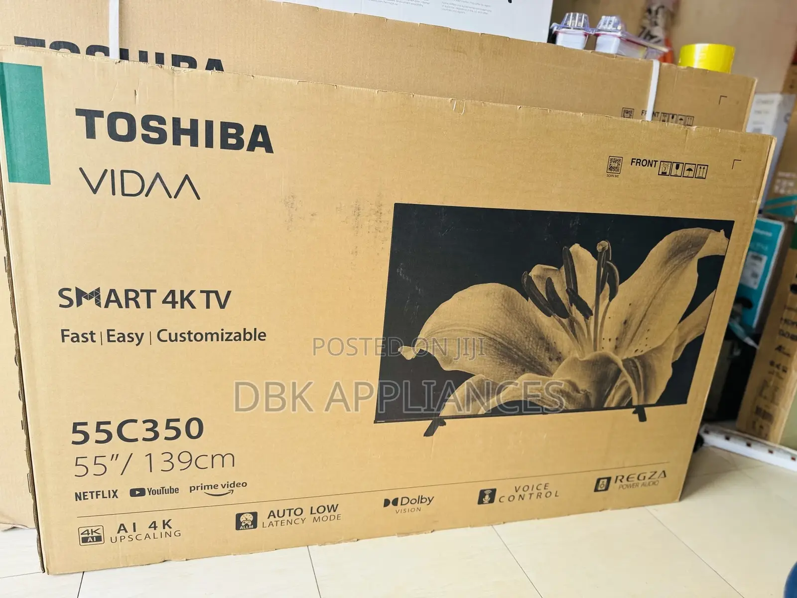 Toshiba 55inch Smart TVS Original 2yr Warranty Available