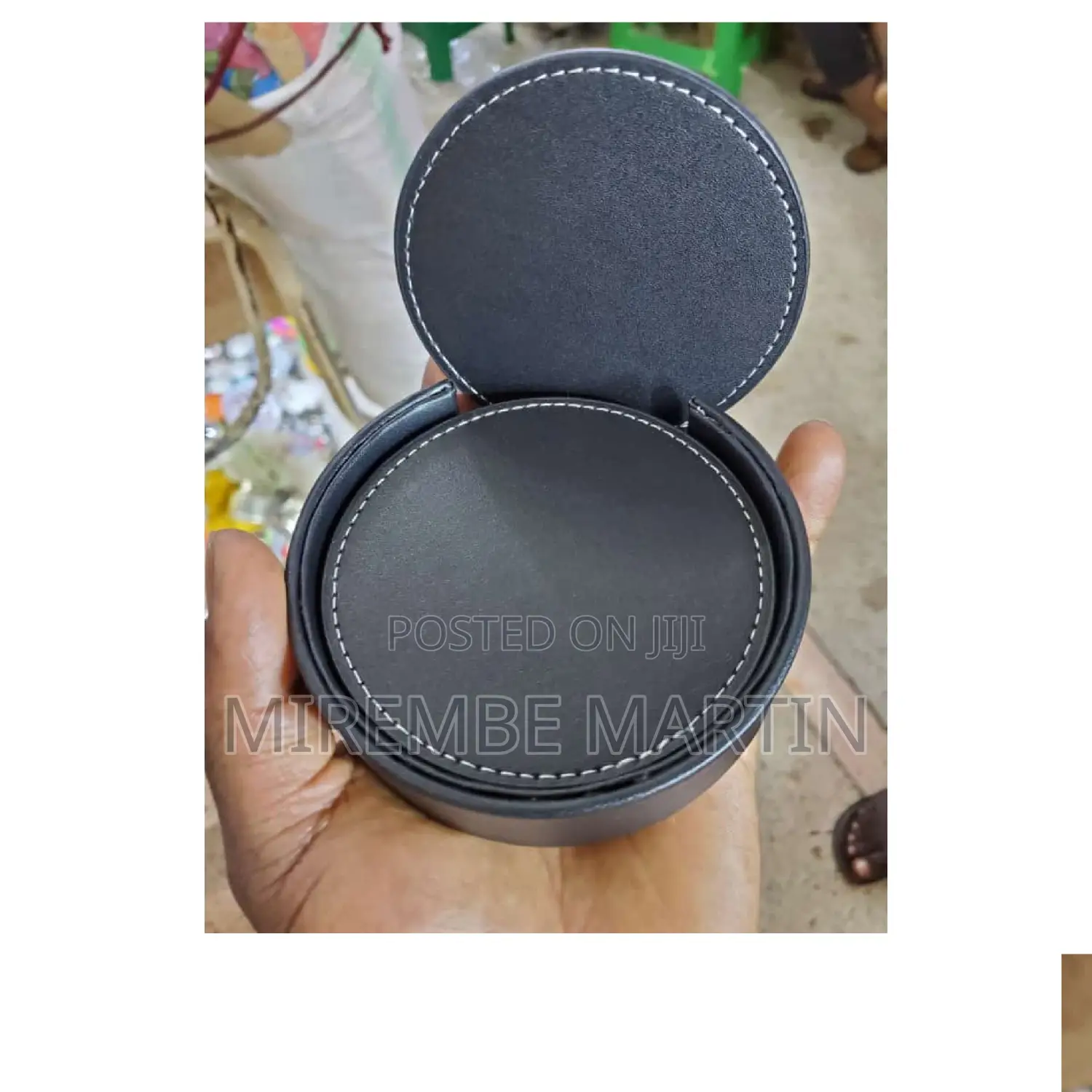 7pcs Leather Table Coffee Coasters.