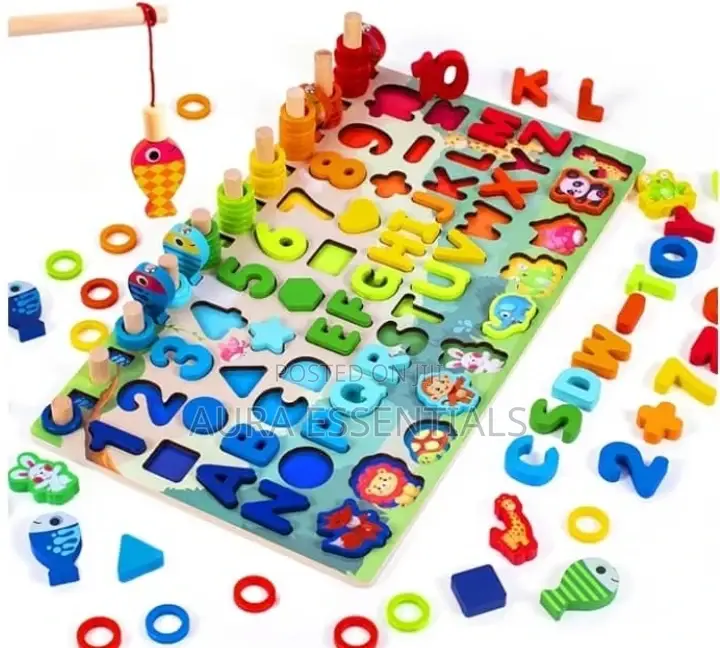 7 in 1 Kids Puzzle Blocks Board