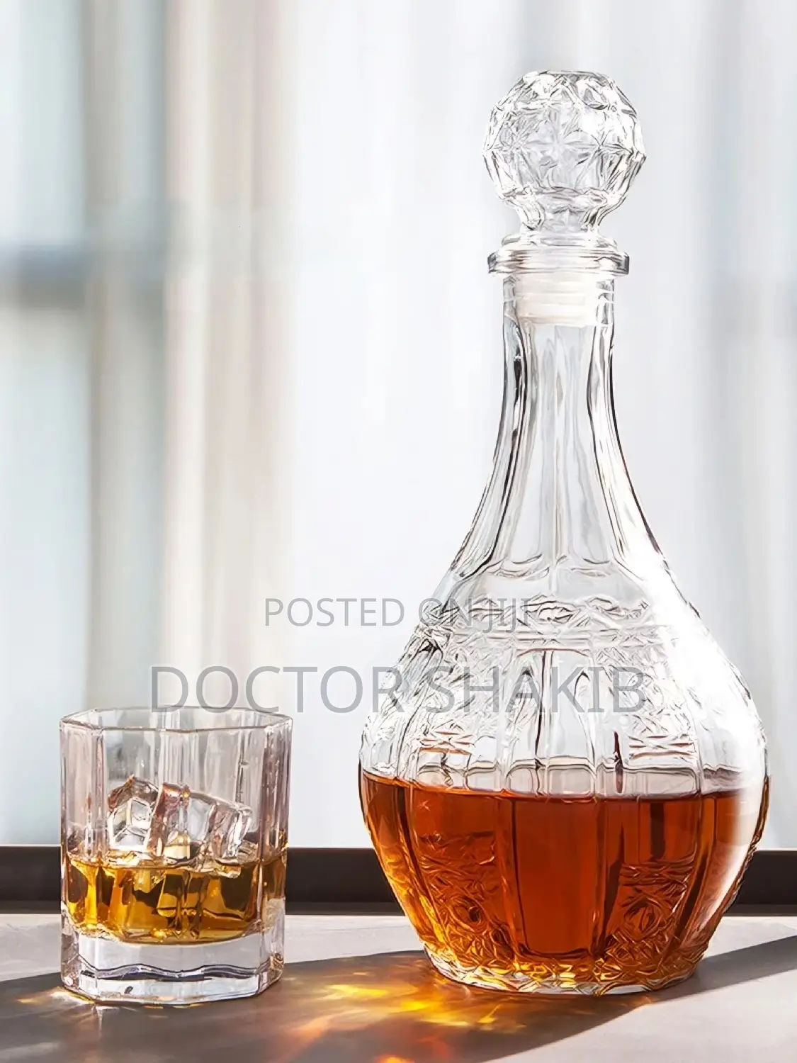 Whisky Red Wine Crystal Strong Glass Bottle Decanter