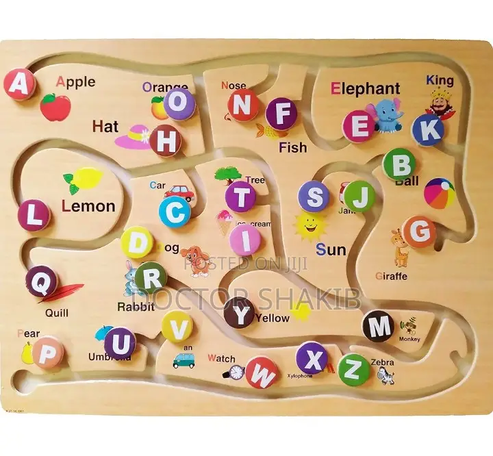 Kids Alphabet Monterossi Maze Puzzle Game