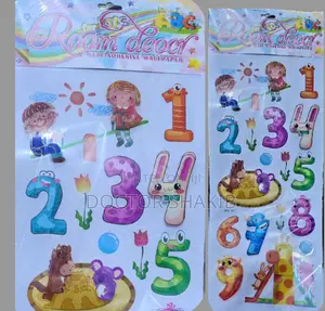 (0-10) Kids Wall Number New Stickers