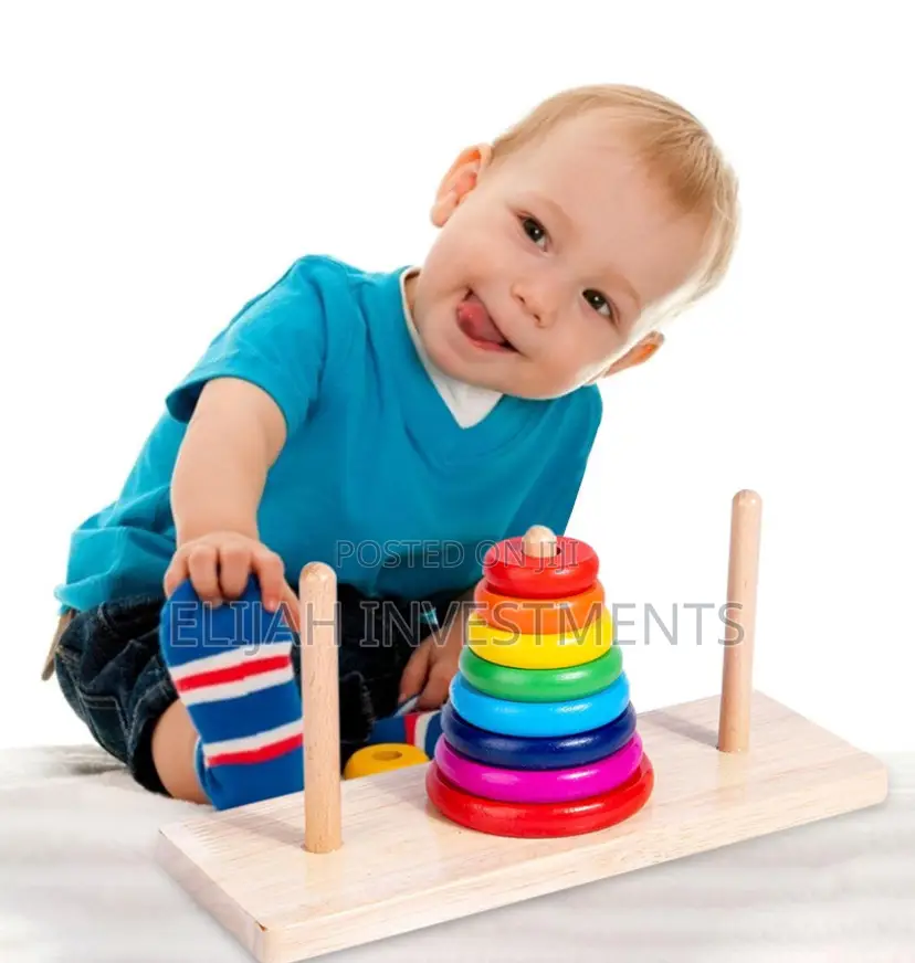 Baby IQ Wooden Stacking Tower