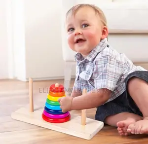 Baby IQ Wooden Stacking Tower