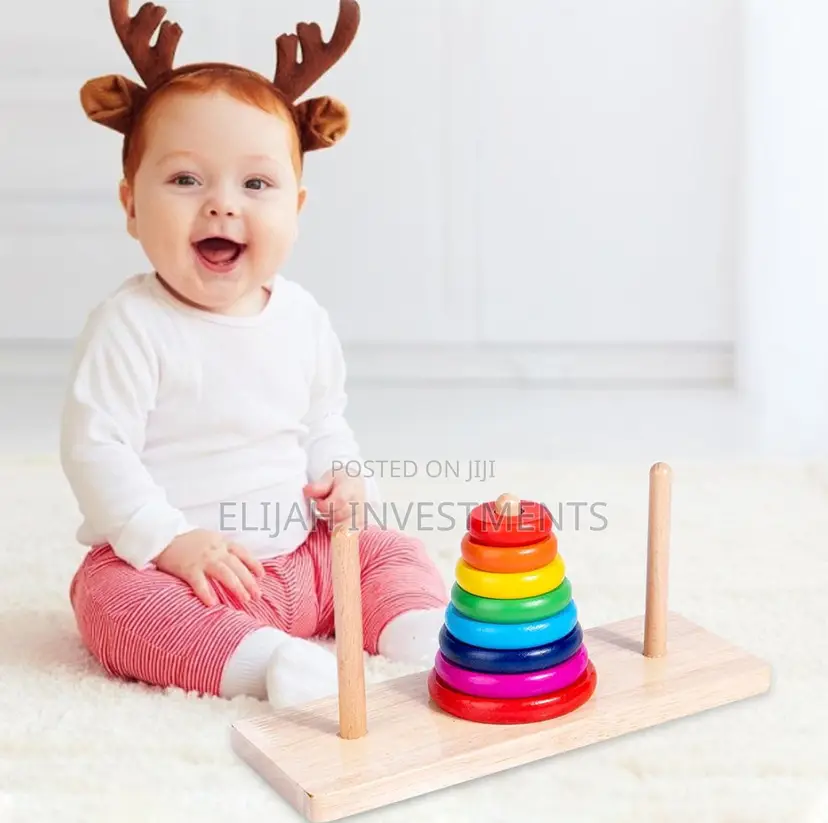 Baby IQ Wooden Stacking Tower
