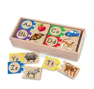 Wooden English Alphabet Kids Puzzle