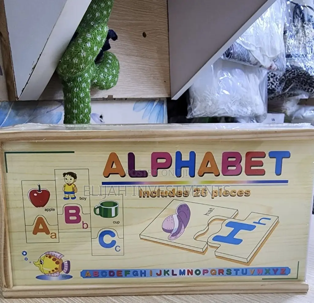 Wooden English Alphabet Kids Puzzle