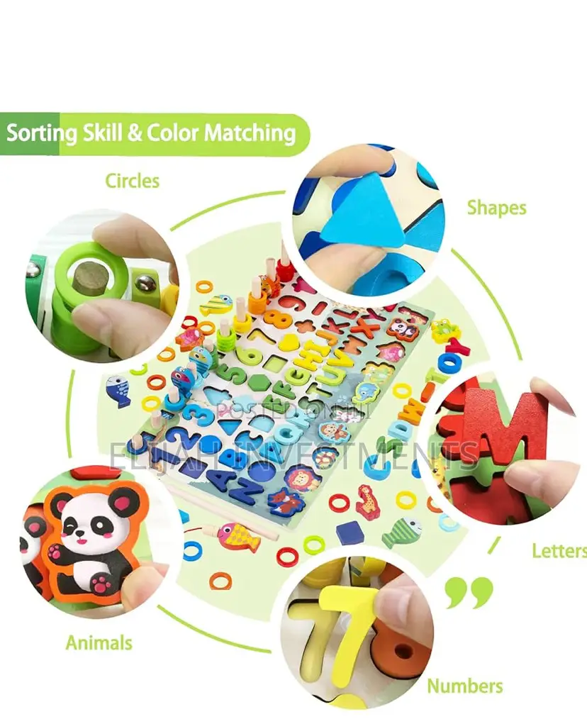7-in-1 Wooden Montessori Puzzle Toy