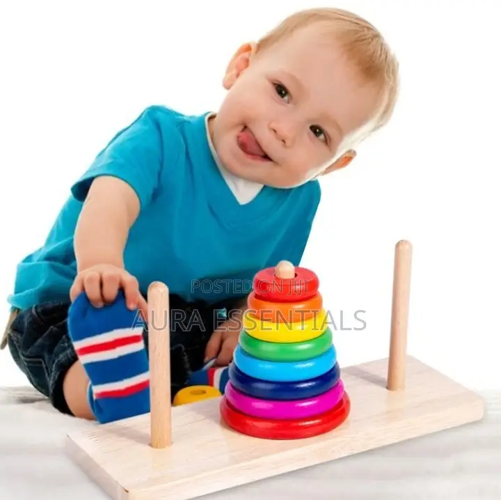 Baby IQ Wooden Stacking Tower