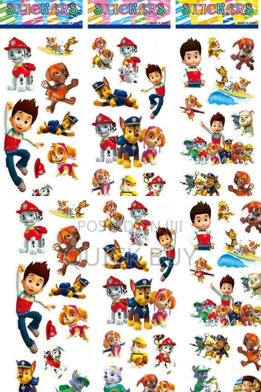 Paw Patrol 3D Cartoon Stickers