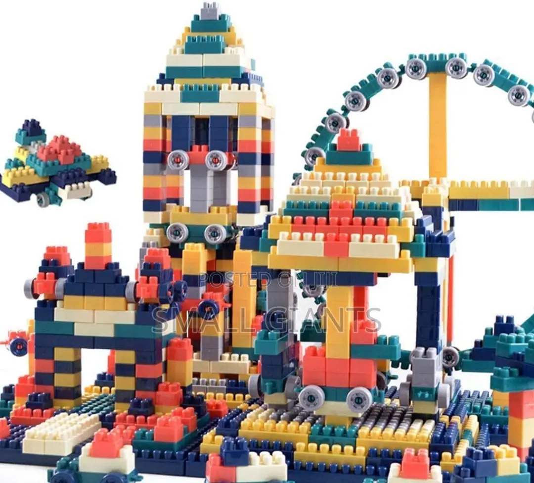 Children Assembling Building Blocks