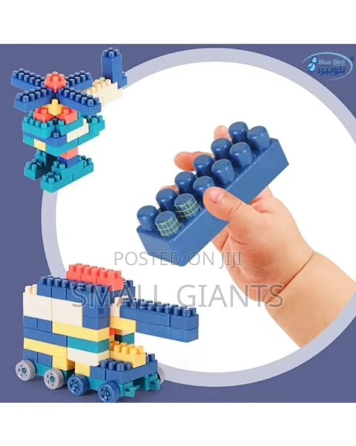 Children Assembling Building Blocks
