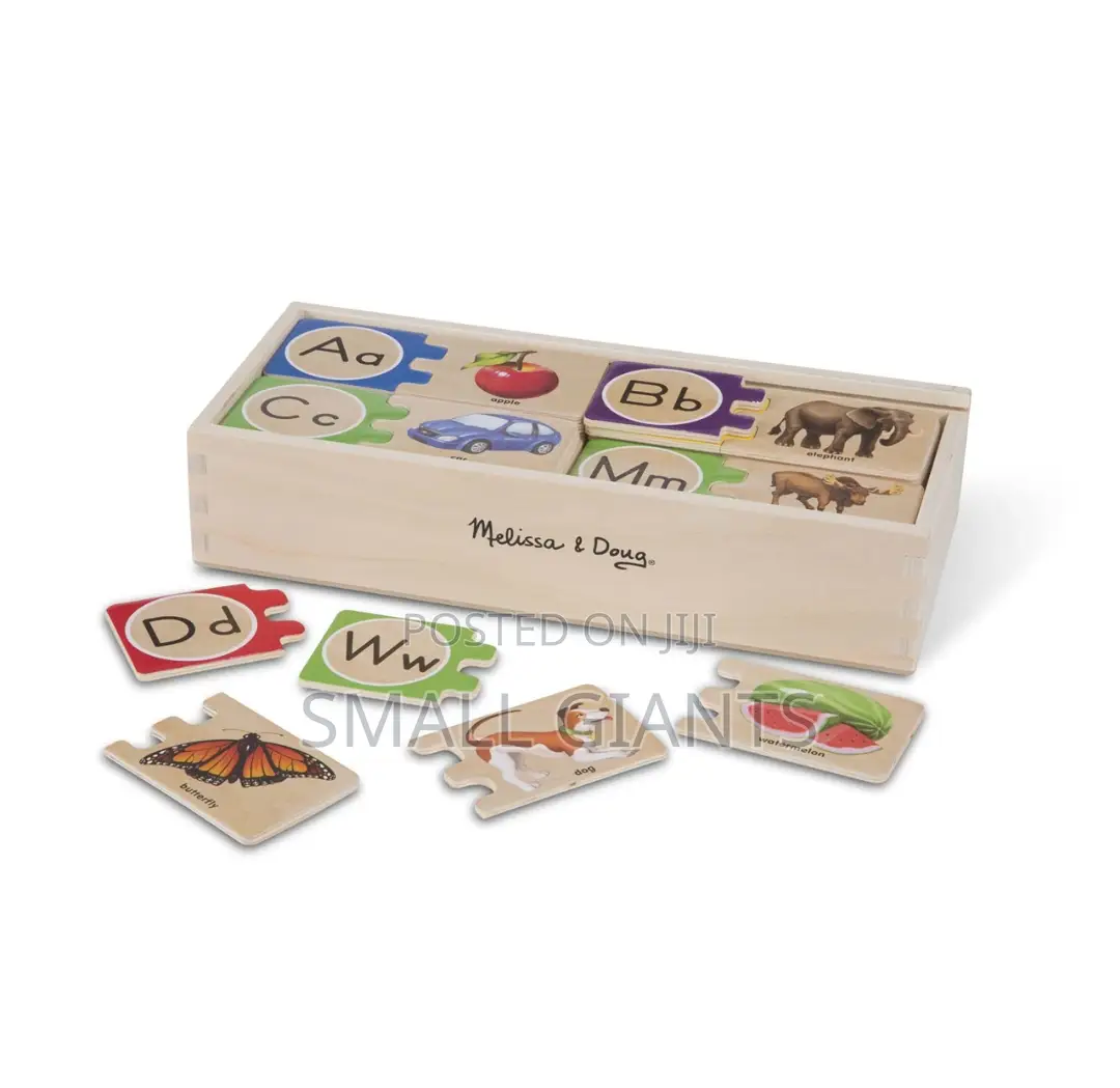 Wooden English Self-Correcting Alphabet Kids Puzzle