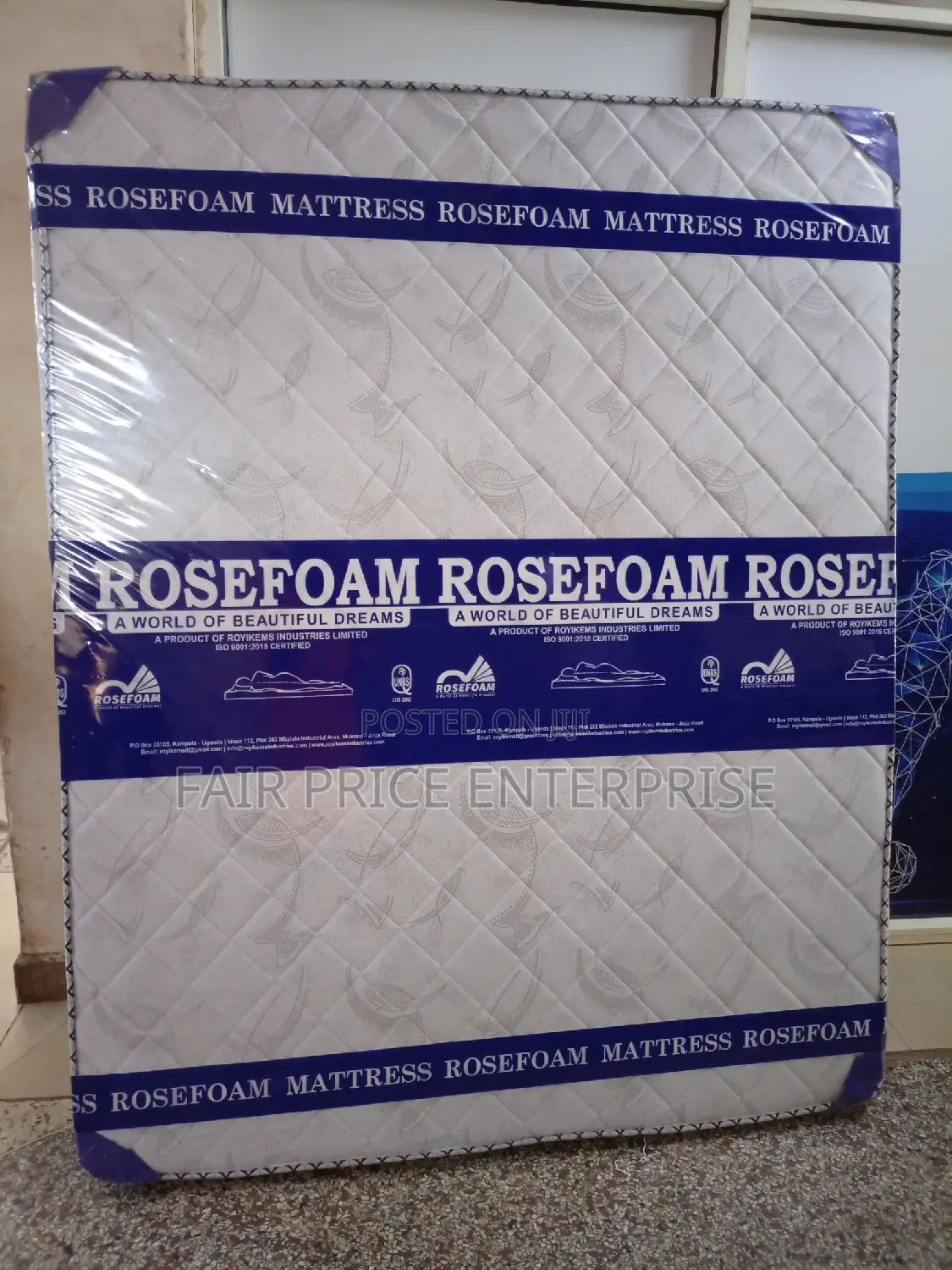 Rosefoam Mattress High Density Smart 5*6 By6 Inches