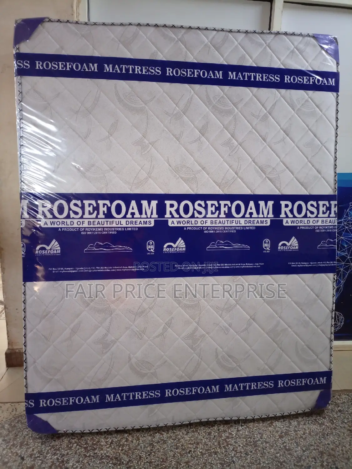 Rosefoam Mattress High Density Smart 5*6 By6 Inches