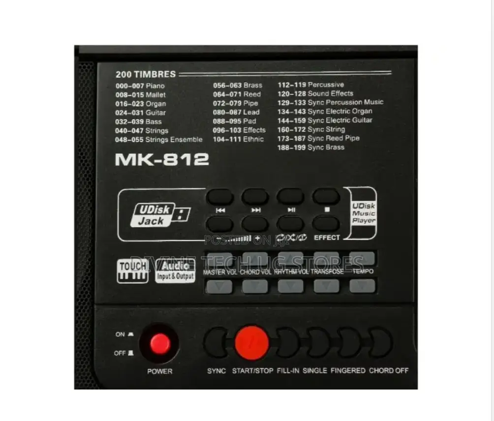 MK Professional Electronic Keyboard 61 Keys -MK812
