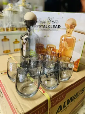 7pc Crystal Clear Glass Wear