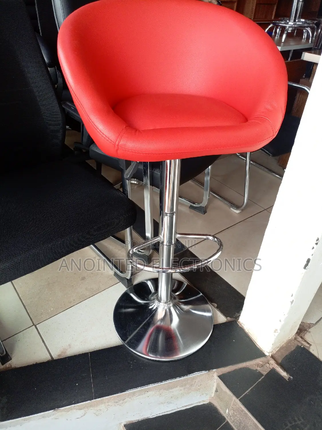 Bar Stool Red Color