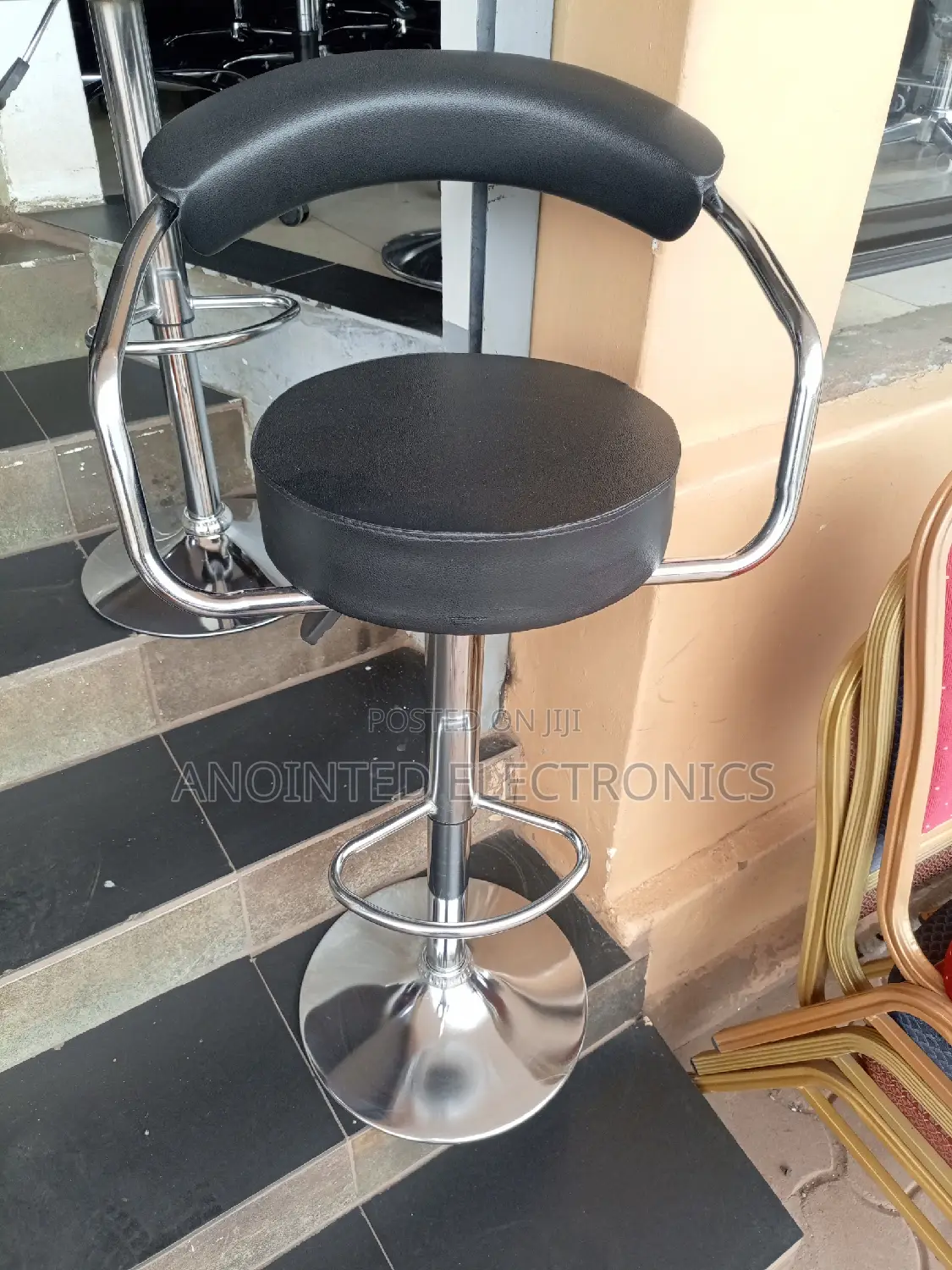 Black Counter Chair