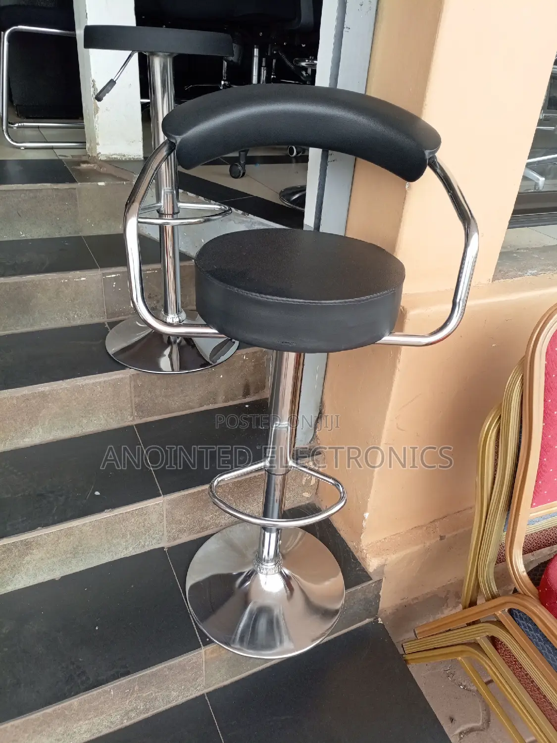 Black Counter Chair