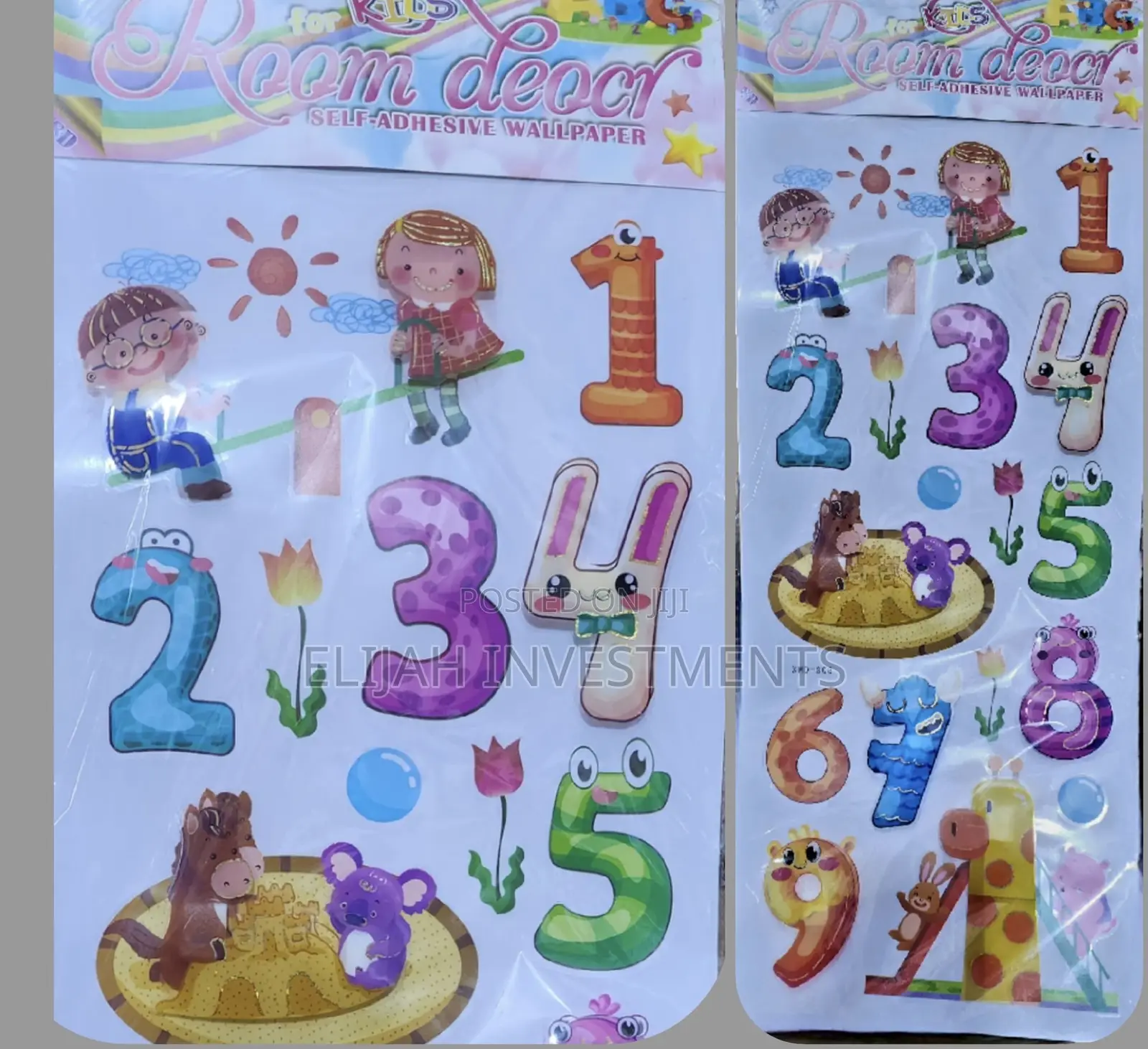 0-10 Kids Wall Number Sticker
