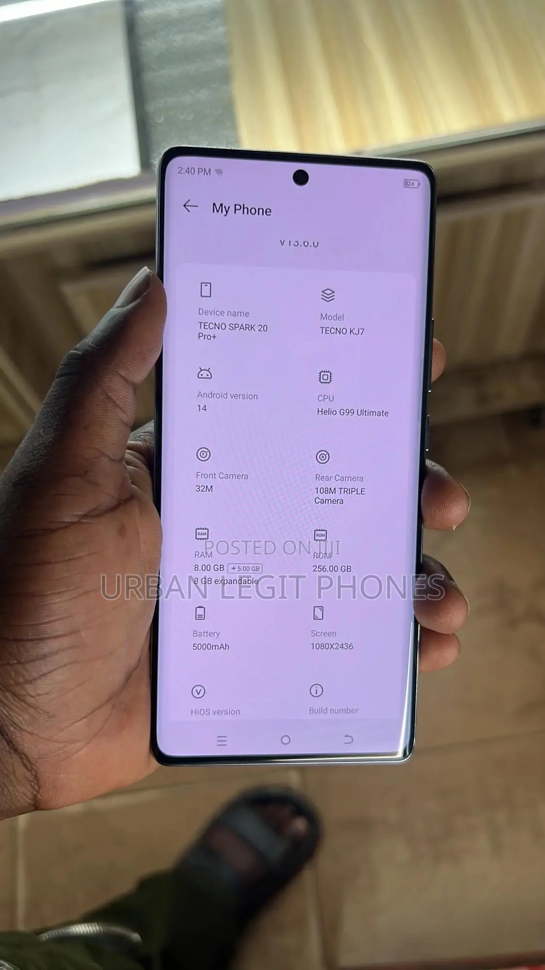 Tecno Spark 20 Pro Plus 256 GB White