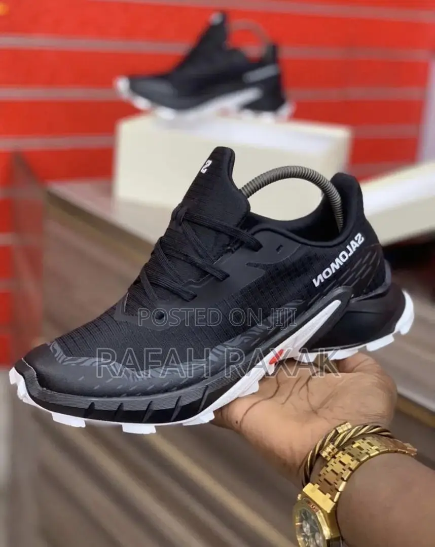 Original Black/White Salomon Alphacross Trainer Sneakers