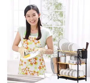 Kitchen 3tier Dish Rack Gold