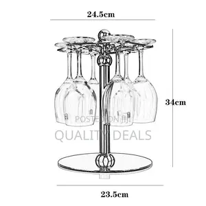 6 Wine Glasses Counter Top Upside Down Holder