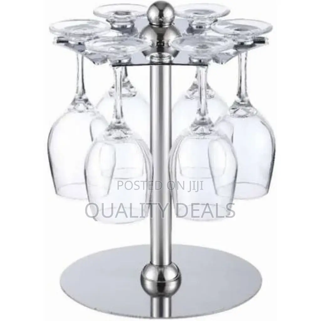 6 Wine Glasses Counter Top Upside Down Holder