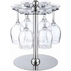 6 Wine Glasses Counter Top Upside Down Holder